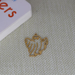 Cerf fantôme métal créatif acier inoxydable jour de noël flocon de neige bijoux à bricoler soi-même petit <span class=keywords><strong>trou</strong></span> pendentifs à breloques de noël pour les vacances - Product Image 4