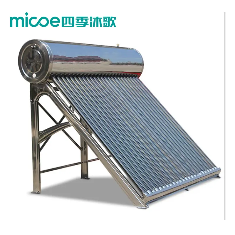 Micoe หลอดสุญญากาศคุณภาพสูง300L เครื่องทำน้ำอุ่นพลังงานแสงอาทิตย์สแตนเลสทั้งหมด SUS304เครื่องทำน้ำอุ่นพลังงานแสงอาทิตย์แบบบูรณาการ