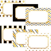 Étiquettes autocollantes en feuille d'or 3,7x2,3 pouces, 120 pièces, pour l'étiquetage des cadeaux de Noël, la maison, le bureau, les fêtes à thème, les mariages, les rassemblements familiaux