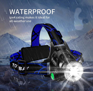 Lampe de Poche <span class=keywords><strong>Rechargeable</strong></span> <span class=keywords><strong>Led</strong></span> Lampe Frontale Phare avec 4 Modes et <span class=keywords><strong>Bandeau</strong></span> Réglable - Product Image 2