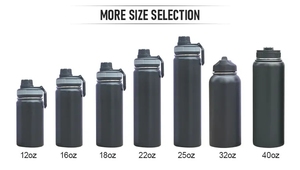 32oz Stainless <b>Steel</b> Double Wall Insulated Straw Gradient Thermos Drinking Water <b>Bottle</b> Keeps Water Cold for 24 Hours - Product Image 6