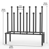 Rak Sepatu & Boots Anti Air dari Logam Tebal, Dapat Menampung hingga 20LB untuk Boots Tinggi & Rak Sepatu Biasa