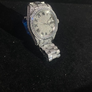 Orologio da <span class=keywords><strong>Uomo</strong></span> YSS Jewelry Placcato Oro 18k, Stile Hip Hop con Diamanti CZ, in Acciaio Inossidabile - Product Image 4