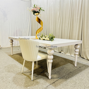 Chất Lượng Cao Đồ Nội Thất Nhà Cao Bóng Trắng Bộ Bàn Ăn Bàn Kính Hàng Đầu Bàn Ăn - Product Image 4