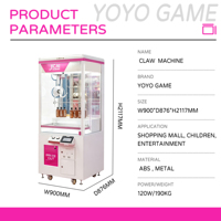 Machine de jeu d'arcade japonaise à double grue avec accepteur de billets, attrape-OVNI pour 1 joueur, machine distributrice de prix multi-joueurs