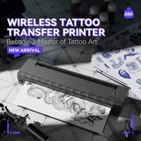 Imprimante thermique pour pochoirs de tatouage A4, 1500 mAh, 203 DPI, imprimante de transfert de tatouage portable sans fil pour artistes, salon de tatouage