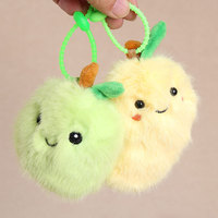 Pendentif en peluche en polyester, poupée créative fraise et mangue, porte-clés mignon pour sac, petit jouet cadeau unisexe à partir de 14 ans