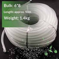 Tuyau d'aération transparent en PVC pour aquarium, flexible et durable, pour pompe à air et pierre à air