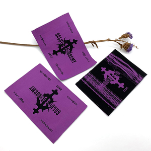 Etiquetas Tejidas Personalizadas de Alta Densidad con Logotipo de Marca y Talla para Ropa, las Más Vendidas - Product Image 1