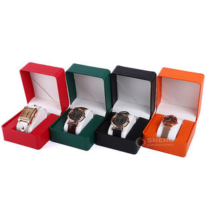 Cajas de Reloj Hechas a Mano con Diseño OEM de Fábrica Clásica, Caja de Exhibición de Reloj de Cuero PU de Lujo, Caja de Reloj de Cuero con Logotipo a Color Personalizado de Alta Gama - Product Image 1