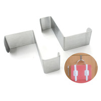 Probebi 430 acier inoxydable sur porte crochet de porte d'armoire pour sac à serviettes et tissu