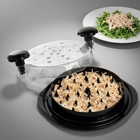 Outil robuste pour déchiqueter la viande, déchiqueteur de poulet de grande taille avec brosse et fourchette pour la cuisine, le barbecue, le porc, le bœuf