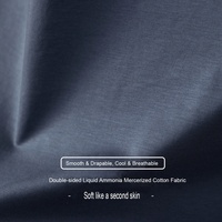 T-shirts en coton double mercerisé 200S, lisses et brillants, respirants, de haute qualité, col rond, décontractés, formels, pour le bureau, vente en gros