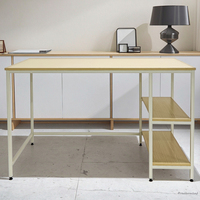 Bureau d'ordinateur exécutif moderne PB avec cadre en acier métallique pour bureau à domicile