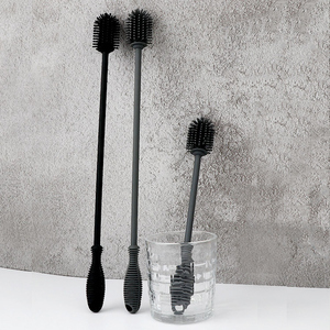 New Item Silicone Bottle Cleaning <b>Brush</b> With <b>Long</b> <b>Handle</b> Glassware Cup <b>Brush</b> Bottle Cleaner for Cup - Product Image 1