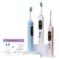 Brosse à dents électrique intelligente de vente à chaud transfrontalière coffret cadeau sonique entièrement automatique adultes doux 4 modes écran d'affichage Oral