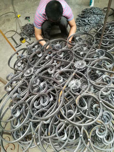 OUYA Fabrik preis Qualität Zier schmiedeeisen Tor Rosetten - Product Image 2