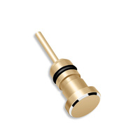 Venta al por mayor teléfono móvil aleación de aluminio 3,5mm Metal auriculares Jack tapón antipolvo para iPhone 14 Samsung S24