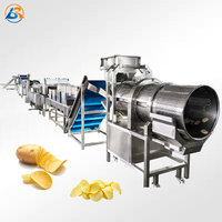 Ligne de production commerciale de croustilles Machine Usine alimentaire Utiliser un distributeur automatique de frites chaudes