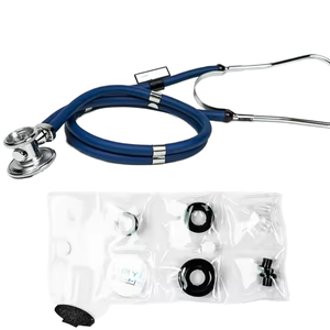 Stéthoscope à double tête, instrument de diagnostic médical pour médecins, infirmières, professionnels de santé, examen du cœur et des poumons - Product Image 1