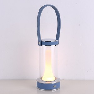 Nordic Moderne Oplaadbare Tafellamp Grensoverschrijdende Draagbare Nachtlampje Creatief Lederen Ambient Camping Batterijgevoed - Product Image 1
