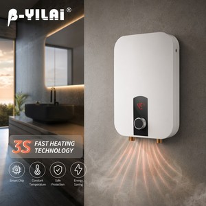 <span class=keywords><strong>Calentador</strong></span> <span class=keywords><strong>de</strong></span> Agua Eléctrico Instantáneo B-YILAI con Ajuste Gradual <span class=keywords><strong>de</strong></span> la Temperatura, 6.5KW, Sistema <span class=keywords><strong>de</strong></span> Ducha sin Tanque Ultrafino para Casa/Apartamento - Product Image 3