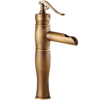 58 Chine Fabricant Classique Antique Mitigeur Salle De Bains Robinet Pont Montage Bronze Laiton Cascade Bassin Mitigeurs