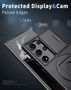 <span class=keywords><strong>Protection</strong></span> de fenêtre coulissante pour lentille un anneau pour gouverner coque de téléphone pour Samsung S24 S23 ajustement Ultra parfait charge sans fil - Product Image 4