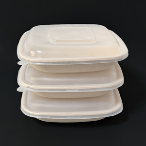 Logo personnalisé, bols carrés en fibre de canne à sucre compostables de 24 oz et 32 oz, contenants alimentaires biodégradables et écologiques - Product Image 6