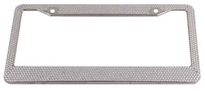 Venta caliente Diamond Bling Crystal Rhinestone <span class=keywords><strong>Handiwork</strong></span> Metal US Car License Plate Frame - Product Image 4