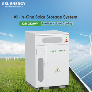Système de stockage d'énergie GSL ENERGY 232KWH tout-en-un à refroidissement liquide, onduleur commercial et industriel 125KVA, batteries Lifepo4 - Product Image 3