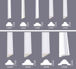 Moulures Décoratives Murales avec Ligne <span class=keywords><strong>Dorée</strong></span>, Plinthe Murale PS, Ligne Décorative Intérieure pour Garniture de Décoration Murale, Kit de Panneaux de Plinthes - Product Image 5