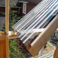 Panneau de toit de pont en plastique, matériel de construction agricole, pvc ondulé transparent en polycarbonate bon marché