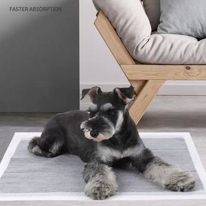 Tapis absorbant pour animaux de compagnie en bambou et charbon de bois, jetable, anti-fuite, séchage rapide, pour chiens et chats, couches non tissées pour chiots - Product Image 5