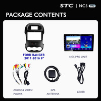 Monitor Layar Sentuh IPS USB Android, Pemutar Multimedia 10 Inci, Layar Sentuh IPS untuk Ford Ranger 2011-2016 9