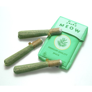 Juguete interactivo ecológico para masticar gatos, explotaciones de mentol, palo de molienda de humo, limpieza de cavidades orales, uso diario, bolsa de juguete de peluche - Product Image 5