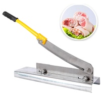 Máquina Manual de Corte de Carne y Huesos Congelados, Maquinaria de Corte de Metal para Piernas de Pollo, Costillas de Pescado y Cortador de Pescado Bandeja