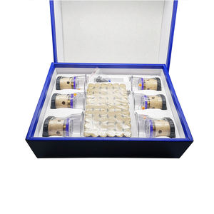 Set Terbaru 6 Cangkir Moxibustion Akupunktur Gua Sha Vacuum <span class=keywords><strong>Cupping</strong></span> dengan Kerucut Moxa untuk Perawatan Tubuh - Product Image 3