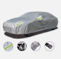 Accessoires de voiture Housse de voiture universelle Imperméable Coupe-vent Protection solaire Protection contre les intempéries Anti-rayures PEVA avec coton