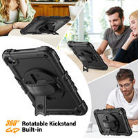 Coques de protection intégrées avec protection d'écran en PET pour tablettes Xiaomi Redmi Pad 2 9.7 2026 Poco Pad C1, avec sangle de transport et protection arrière