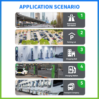 Estación de Carga para Vehículos Eléctricos de 60-240 kW de Potencia Máxima, 1000 V, OCPP, IP54, CCS2, CCS1, GBT, NACS, Resistente a la Intemperie