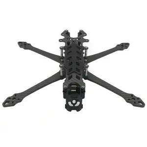 Lebah beracun 7 inci 295mm FPV Kit rangka gaya bebas serat karbon jarak sumbu roda 295mm lengan 5.0mm cocok untuk Drone jarak jauh