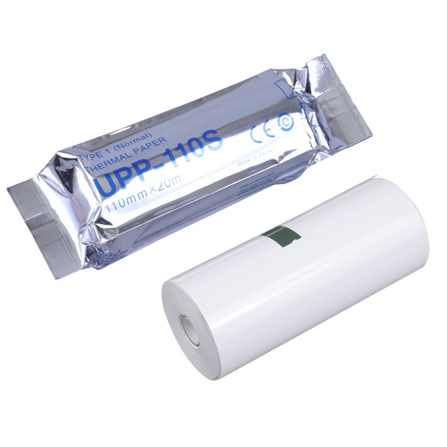 Medical UPP-110S UPP-110HG High Gloss Ultrasonic Film Thermal Paper Roll 110mm X 18m Single ISO9001 Certified for for Printer