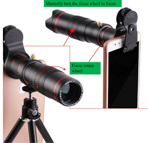 36x4k HD एडजस्टेबल आँख टेलीस्कोप और वापस लेने योग्य पोर्टेबल फोन Telephoto लेंस ज़ूम - Product Image 4