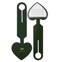 Étiquette de bagage moderne NINER9 en forme de cœur, pour carte d'embarquement, nom inscrit, anti-perte, petite pendentif dissimulable