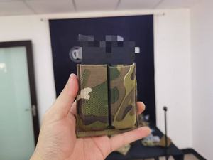 Tactische Uitrusting Dubbele Magazijnen Elastische Stijl Dubbele 9Mm Mag Houder Pouch Voor Plaatdrager Tactisch Vest - Product Image 6