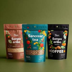 Wholesale Custom Logo Durable <b>Zip</b> <b>Lock</b> Coffee Snack <b>Bag</b> Resealable Stand-Up <b>Plastic</b> Packaging Pouch for Food Chewing Gum Jelly - Product Image 1