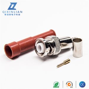 פליז ניקל מצופה <span class=keywords><strong>bnc</strong></span> זכר מתח גבוה מחבר 500v rms crimed מג58 קואקסיאלי תקע 50ohm 500v DC-6GHz - Product Image 3