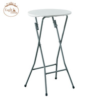 Table ronde en plastique pliable de style moderne Mariages Banquets Hôtels Événements en plein air-pour les restaurants Salles de séjour Chambres à coucher