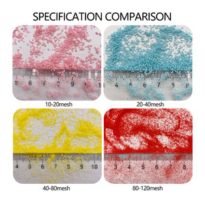 Оптовый цветной песок крупного размера для сублимационной печати, для бутылок с пожеланиями и ландшафтного дизайна, с возможностью индивидуального заказа цвета - Product Image 2